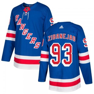 Mika Zibanejad New York Rangers Adidas Authentic Royal Blue Home Jersey