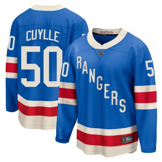 Will Cuylle New York Rangers Fanatics Breakaway Blue Centennial Jersey
