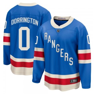 Jackson Dorrington New York Rangers Fanatics Breakaway Blue Centennial Jersey