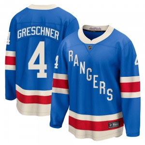 Ron Greschner New York Rangers Fanatics Breakaway Blue Centennial Jersey