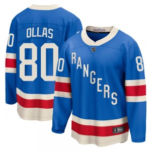 Hugo Ollas New York Rangers Fanatics Breakaway Blue Centennial Jersey
