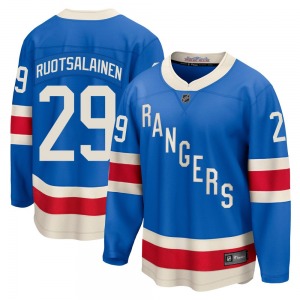 Reijo Ruotsalainen New York Rangers Fanatics Breakaway Blue Centennial Jersey