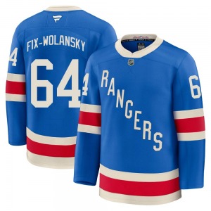 Youth Trey Fix-Wolansky New York Rangers Fanatics Premium Blue Centennial Jersey