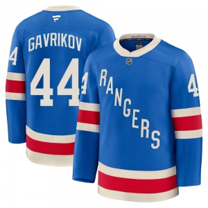 Youth Vladislav Gavrikov New York Rangers Fanatics Premium Blue Centennial Jersey