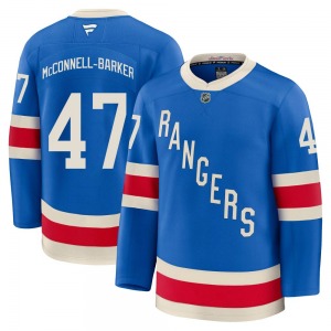 Youth Bryce McConnell-Barker New York Rangers Fanatics Premium Blue Centennial Jersey