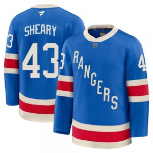 Youth Conor Sheary New York Rangers Fanatics Premium Blue Centennial Jersey