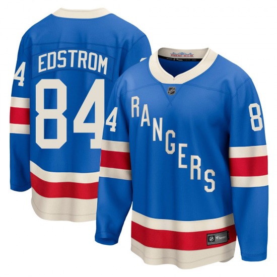Youth Adam Edstrom New York Rangers Fanatics Breakaway Blue Centennial Jersey
