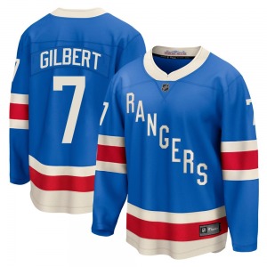 Youth Rod Gilbert New York Rangers Fanatics Breakaway Blue Centennial Jersey