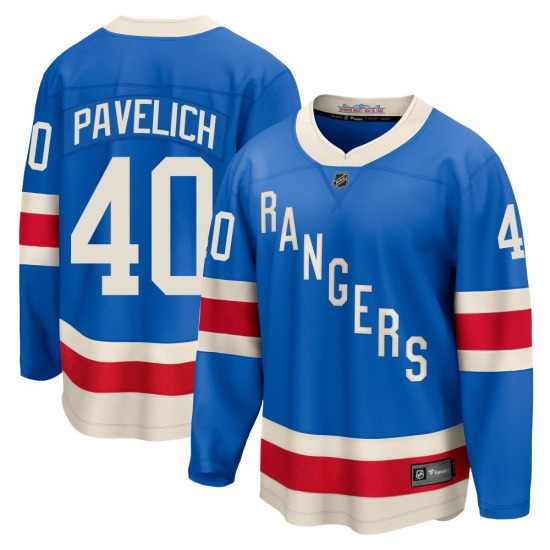 Youth Mark Pavelich New York Rangers Fanatics Breakaway Blue Centennial Jersey