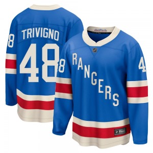 Youth Bobby Trivigno New York Rangers Fanatics Breakaway Blue Centennial Jersey