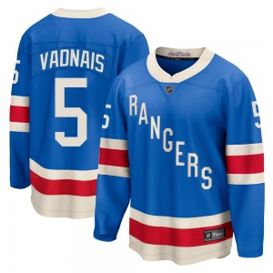 Youth Carol Vadnais New York Rangers Fanatics Breakaway Blue Centennial Jersey