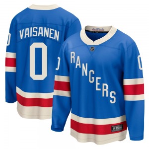 Youth Kalle Vaisanen New York Rangers Fanatics Breakaway Blue Centennial Jersey