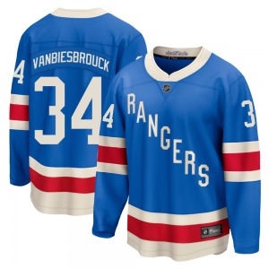 Youth John Vanbiesbrouck New York Rangers Fanatics Breakaway Blue Centennial Jersey