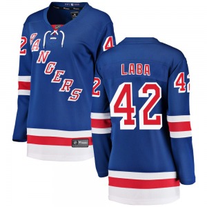 Women's Noah Laba New York Rangers Fanatics Branded Breakaway Blue Home Jersey