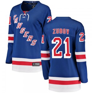 Women's Sergei Zubov New York Rangers Fanatics Branded Breakaway Blue Home Jersey
