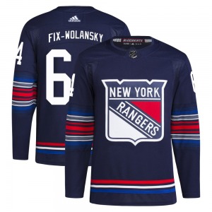 Trey Fix-Wolansky New York Rangers Adidas Authentic Navy Alternate Primegreen Jersey