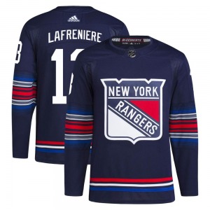 Alexis Lafreniere New York Rangers Adidas Authentic Navy Alternate Primegreen Jersey
