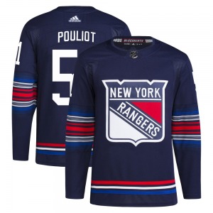 Derrick Pouliot New York Rangers Adidas Authentic Navy Alternate Primegreen Jersey