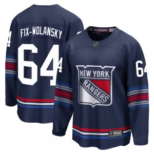 Youth Trey Fix-Wolansky New York Rangers Fanatics Branded Premier Navy Breakaway Alternate Jersey
