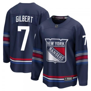 Youth Rod Gilbert New York Rangers Fanatics Branded Premier Navy Breakaway Alternate Jersey