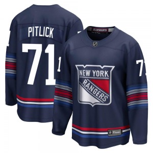 Youth Tyler Pitlick New York Rangers Fanatics Branded Premier Navy Breakaway Alternate Jersey