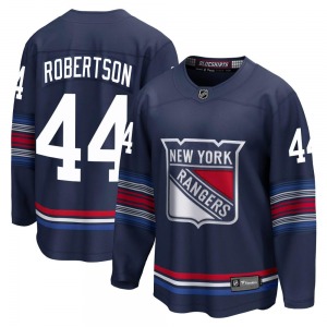 Youth Matthew Robertson New York Rangers Fanatics Branded Premier Navy Breakaway Alternate Jersey