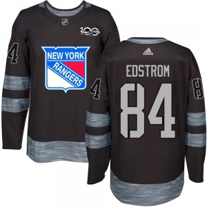 Youth Adam Edstrom New York Rangers Authentic Black 1917-2017 100th Anniversary Jersey