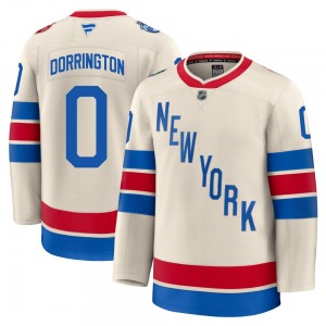 Jackson Dorrington New York Rangers Fanatics Premium Beige 2026 Winter Classic Jersey