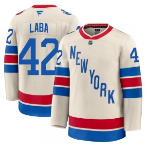 Noah Laba New York Rangers Fanatics Premium Beige 2026 Winter Classic Jersey