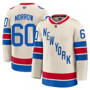 Scott Morrow New York Rangers Fanatics Premium Beige 2026 Winter Classic Jersey