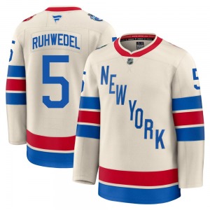 Chad Ruhwedel New York Rangers Fanatics Premium Beige 2026 Winter Classic Jersey