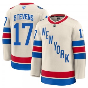Kevin Stevens New York Rangers Fanatics Premium Beige 2026 Winter Classic Jersey