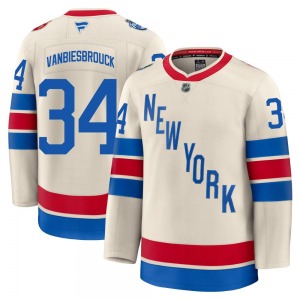 John Vanbiesbrouck New York Rangers Fanatics Premium Beige 2026 Winter Classic Jersey