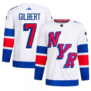 Rod Gilbert New York Rangers Adidas Authentic White 2024 Stadium Series Primegreen Jersey