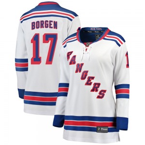 Women's Will Borgen New York Rangers Fanatics Branded Breakaway White Away Jersey