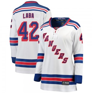 Women's Noah Laba New York Rangers Fanatics Branded Breakaway White Away Jersey