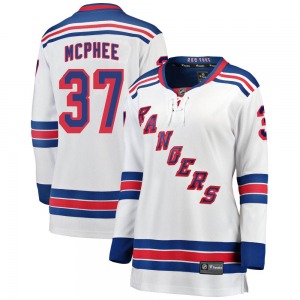 Women's George Mcphee New York Rangers Fanatics Branded Breakaway White Away Jersey