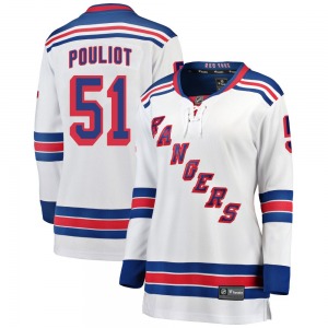Women's Derrick Pouliot New York Rangers Fanatics Branded Breakaway White Away Jersey