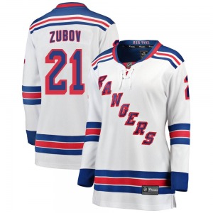 Women's Sergei Zubov New York Rangers Fanatics Branded Breakaway White Away Jersey