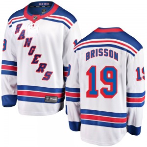 Brendan Brisson New York Rangers Fanatics Branded Breakaway White Away Jersey