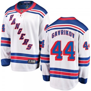 Vladislav Gavrikov New York Rangers Fanatics Branded Breakaway White Away Jersey