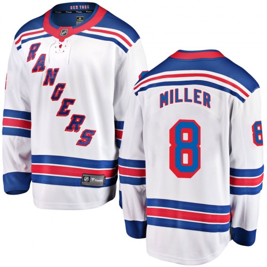 J.T. Miller New York Rangers Fanatics Branded Breakaway White Away Jersey