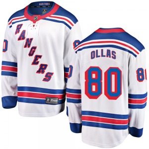 Hugo Ollas New York Rangers Fanatics Branded Breakaway White Away Jersey