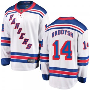 Taylor Raddysh New York Rangers Fanatics Branded Breakaway White Away Jersey