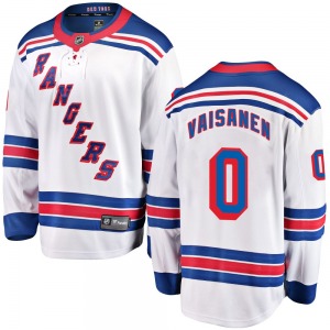 Kalle Vaisanen New York Rangers Fanatics Branded Breakaway White Away Jersey