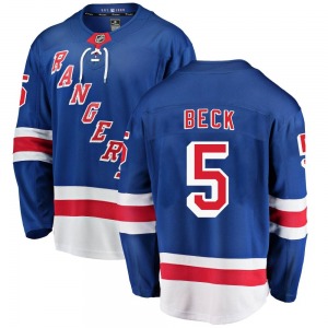 Barry Beck New York Rangers Fanatics Branded Breakaway Blue Home Jersey
