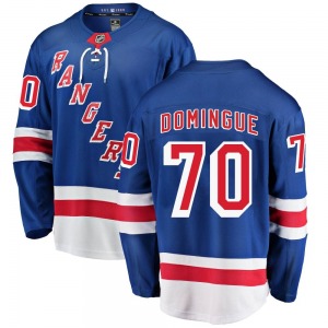 Louis Domingue New York Rangers Fanatics Branded Breakaway Blue Home Jersey