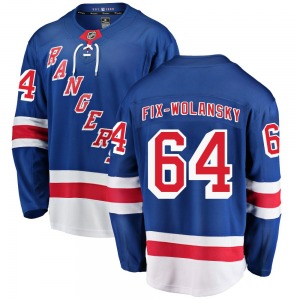 Trey Fix-Wolansky New York Rangers Fanatics Branded Breakaway Blue Home Jersey