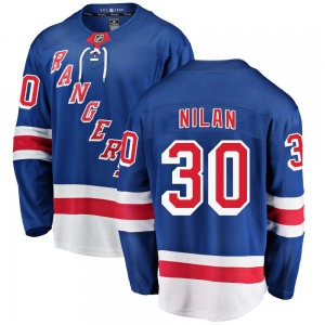Chris Nilan New York Rangers Fanatics Branded Breakaway Blue Home Jersey