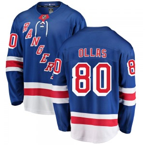 Hugo Ollas New York Rangers Fanatics Branded Breakaway Blue Home Jersey